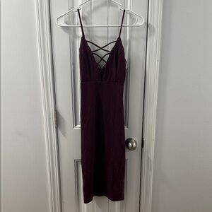 Charlotte Russe Purple Midi Dress